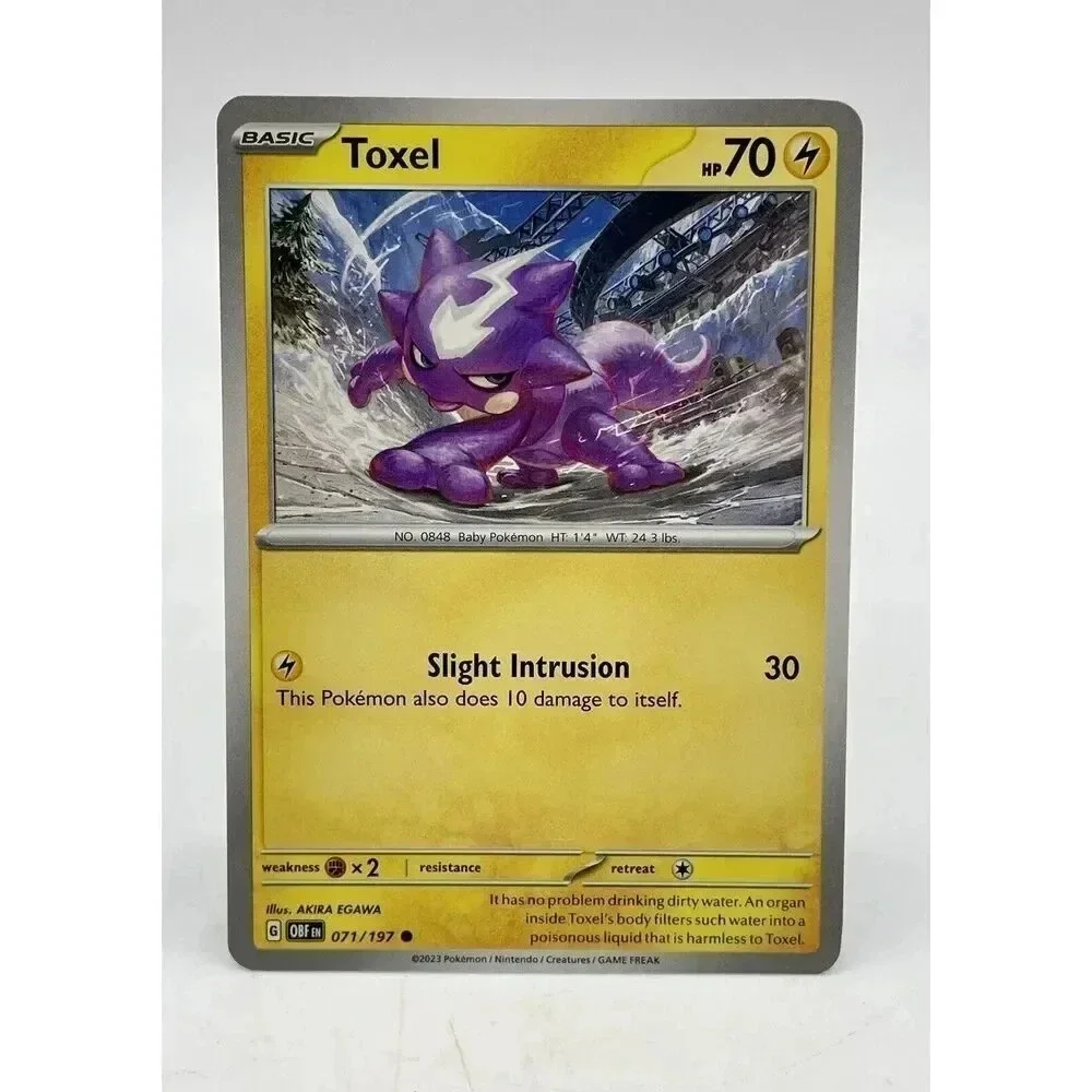 Toxel 071/197 Common S&V: Obsidian Non-Holo Pokemon TCG Mint‎ Unplayed